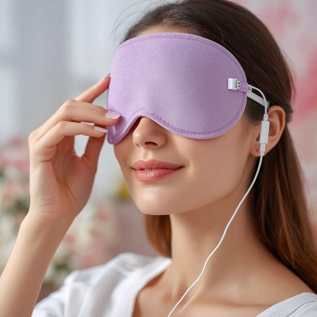 RecoverZen Heated Eye Massager for Stress & Eye Relief