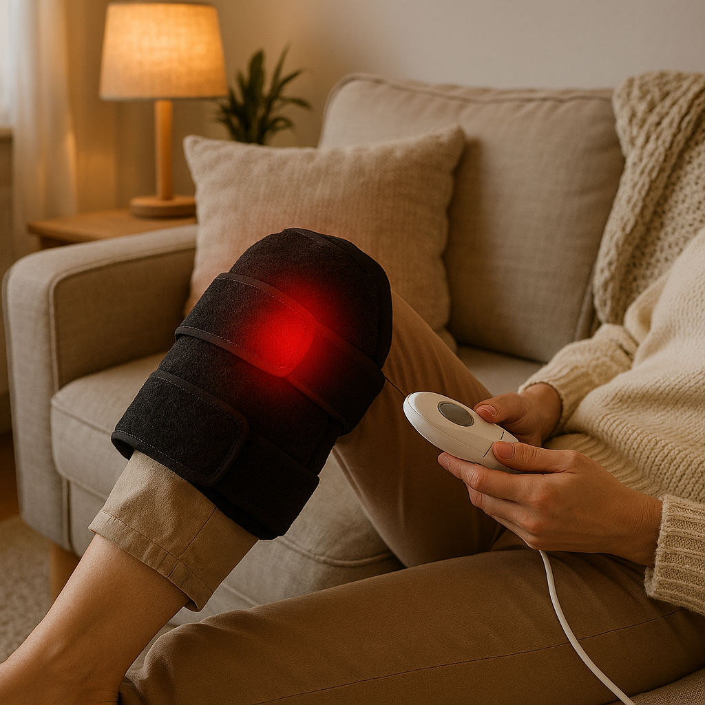 RecoverZen Heated Knee Wrap for Pain Relief & Recovery